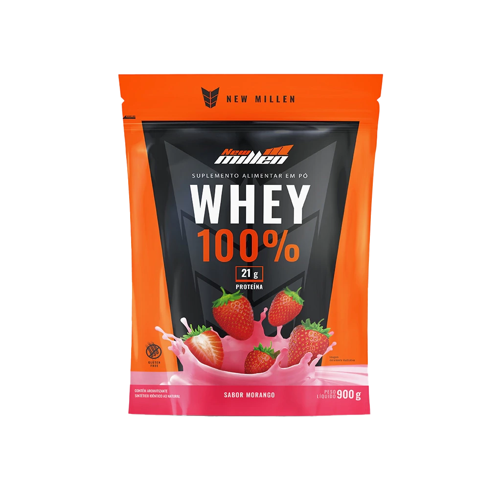 Whey Protein | 100% Whey Refil | 24g Proteína | 900g – New Millen