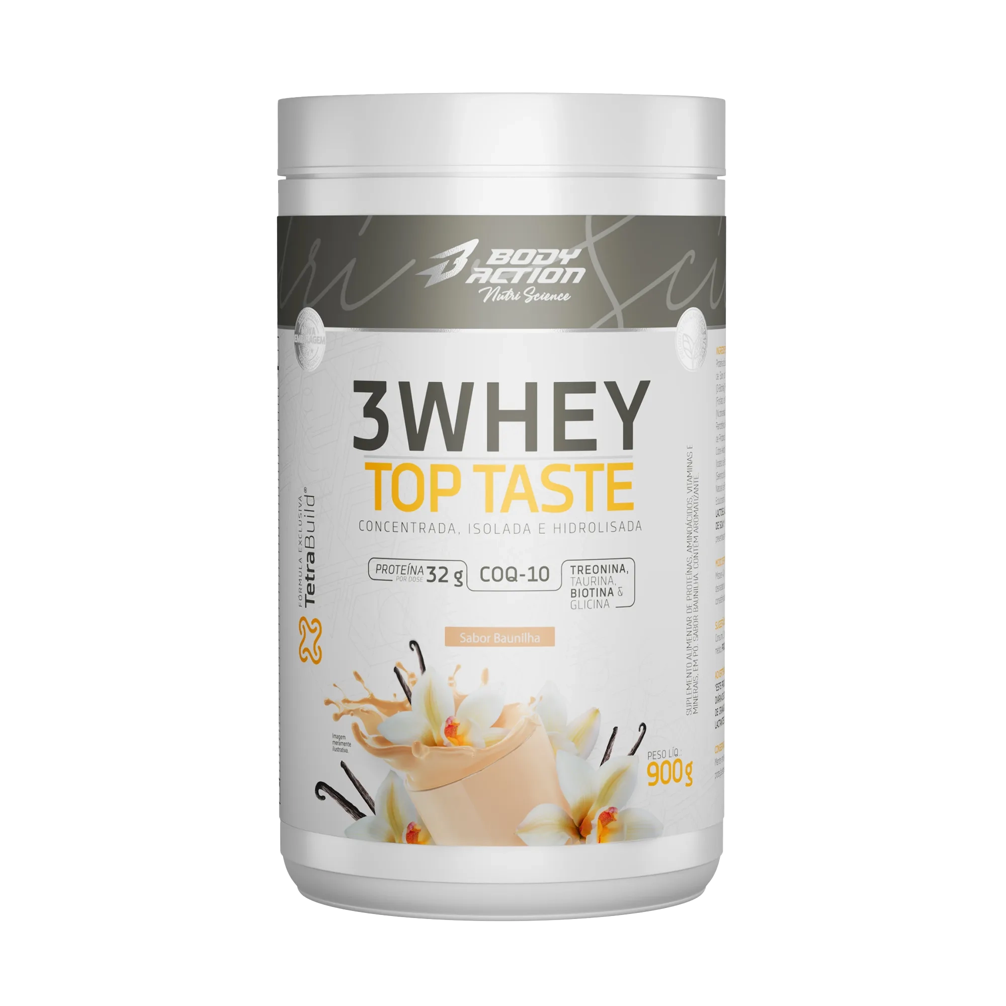Whey Protein | Top Taste 3W | 30g Proteína | 900g – Bodyaction